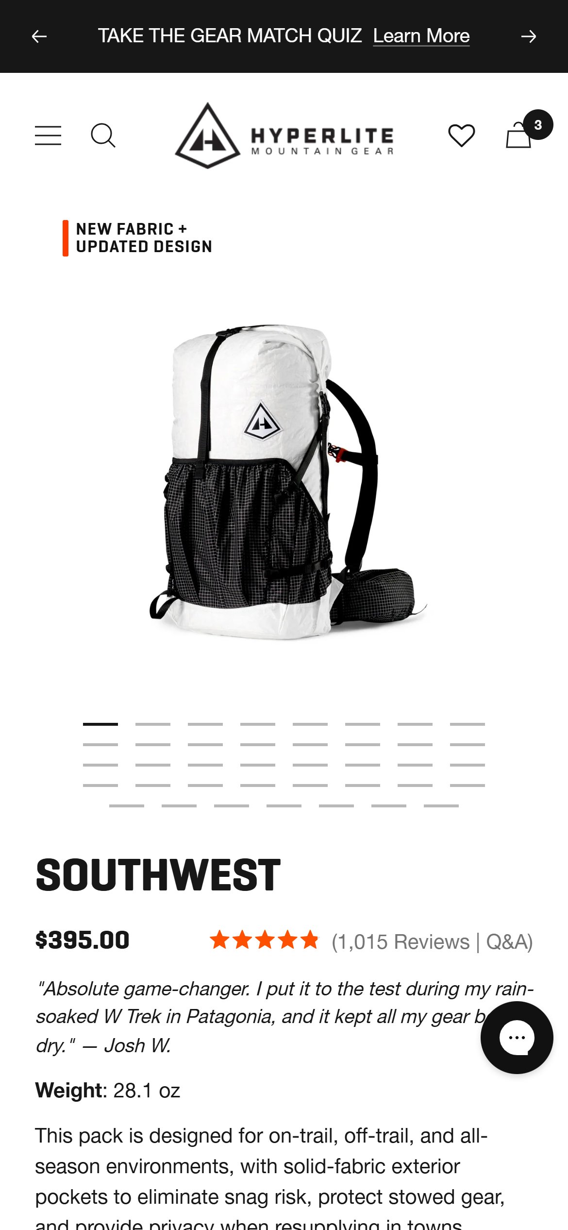 Hyperlite Mountain Gear — Mobile